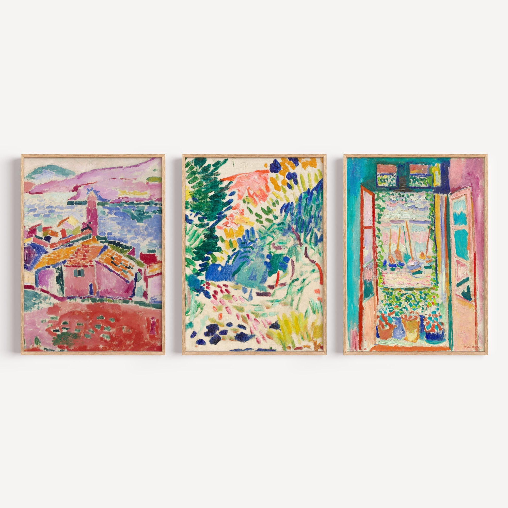 3x Art Exhibitions by Henri Matisse Framed Wall Art | Inka