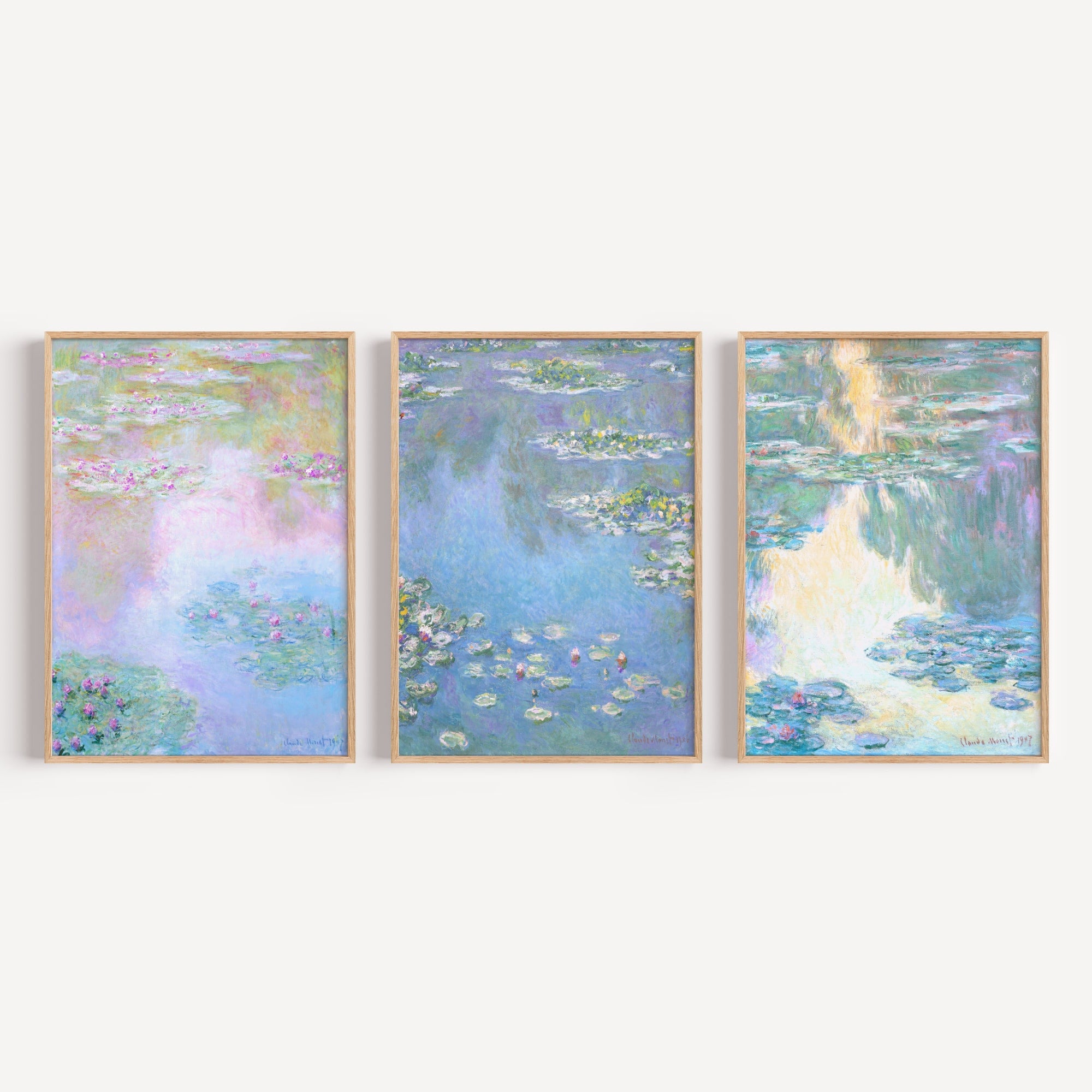3x Exhibitions by Claude Monet Framed Wall Art | Inka Arthouse