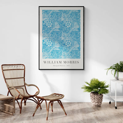 Blue Marigold Pattern by William Morris Gelato