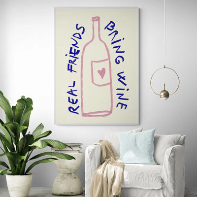 Real Friends Bring Wine by Alma Pérez Gelato