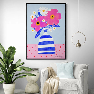 Striped Vase Abstract by Baroo Bloom Gelato