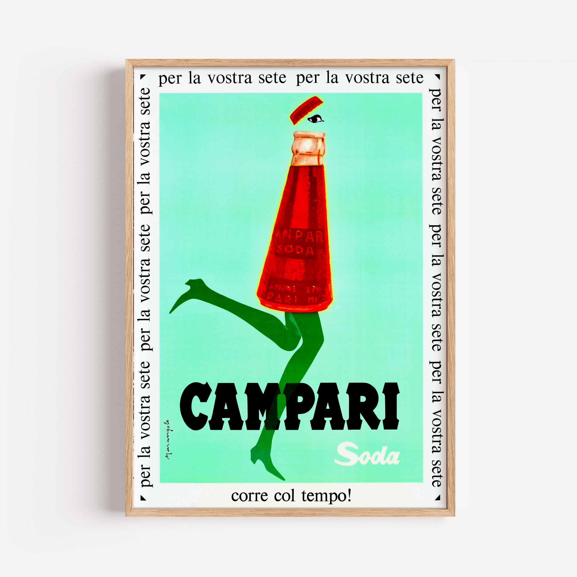 Campari Vintage Poster Framed Wall Art | Inka Arthouse – Inka Arthouse