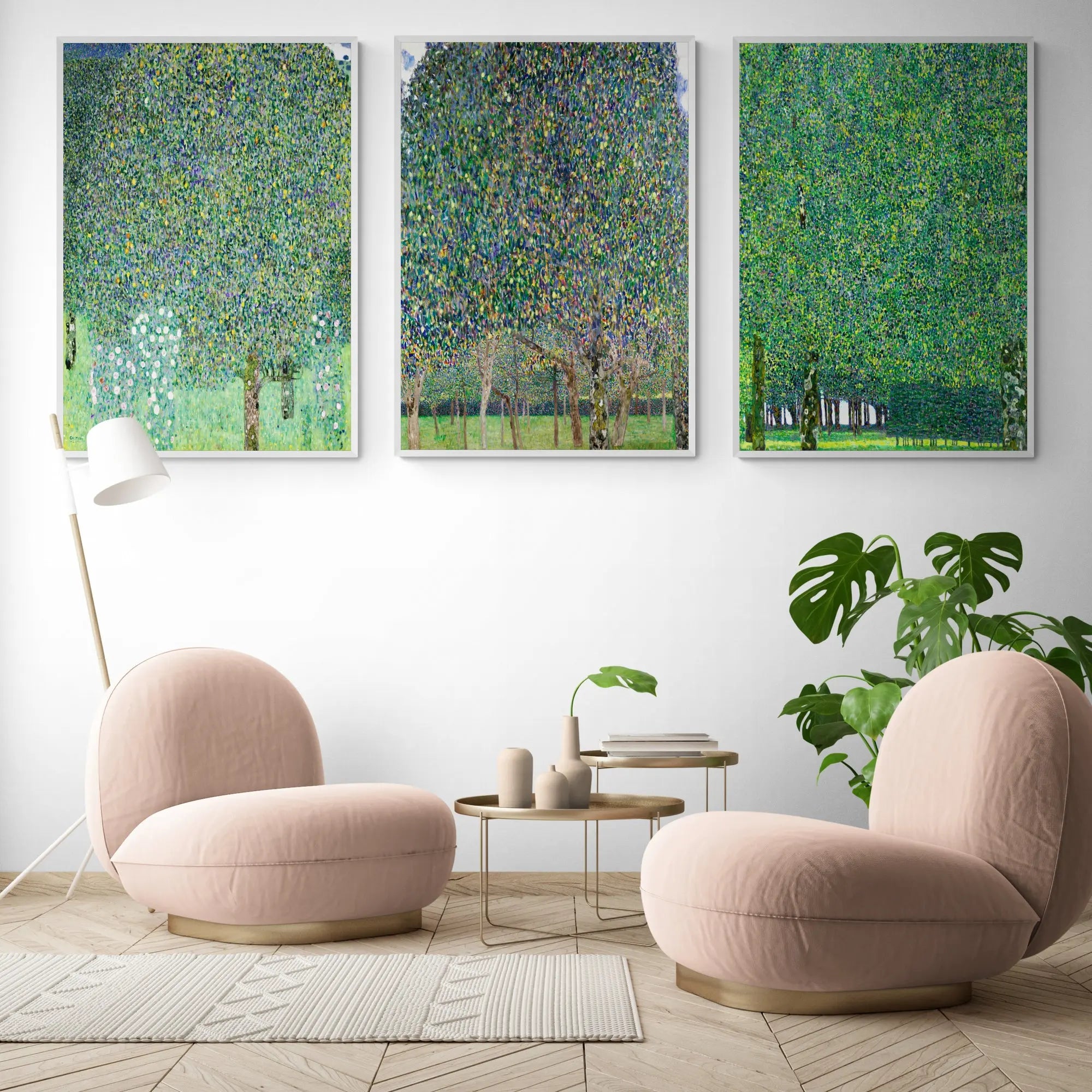 3x Exhibitions by Gustav Klimt Framed Wall Art | Inka Arthouse
