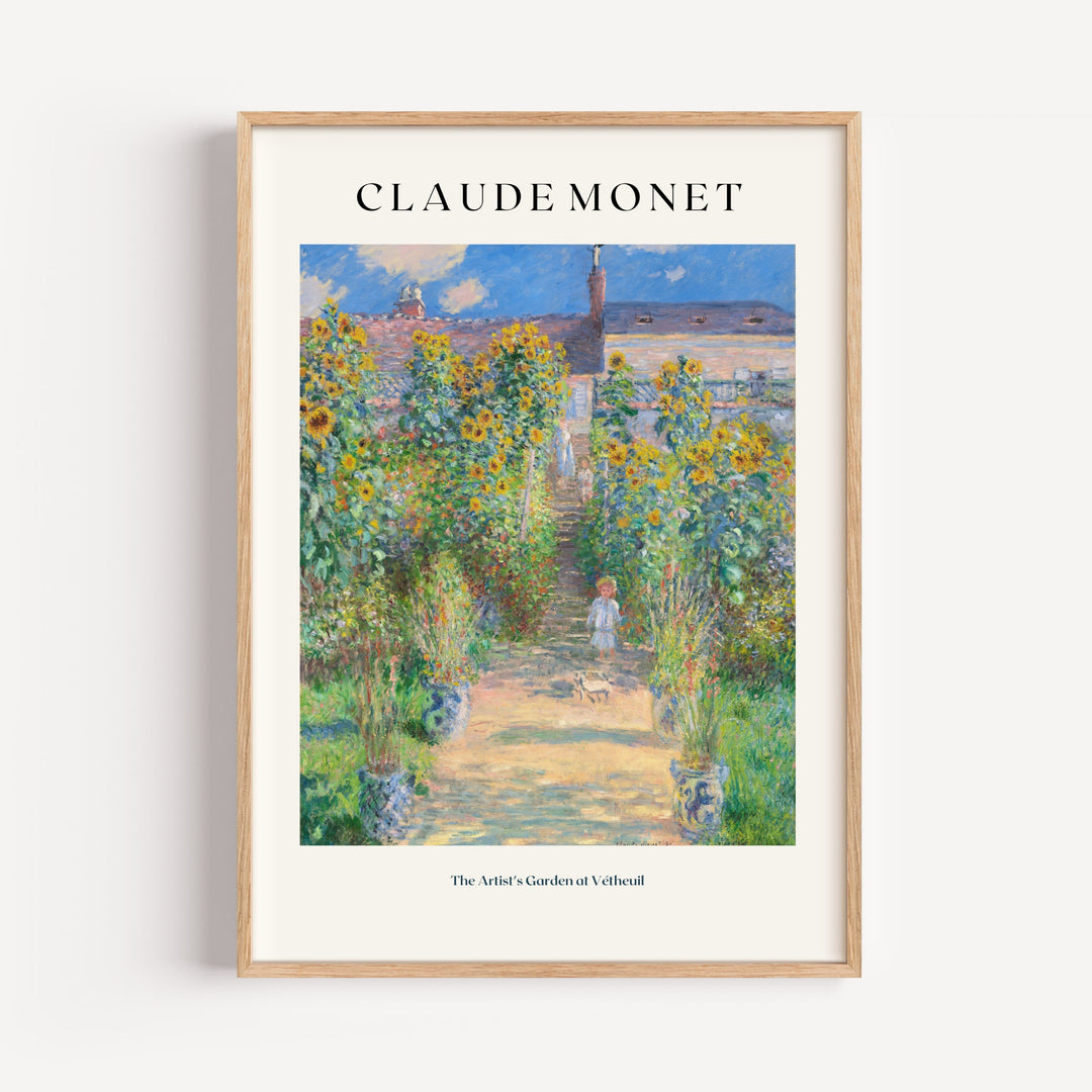 Shop The Artist's Garden at Vétheuil by Claude Monet Art Print