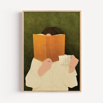Reading Woman Art Print