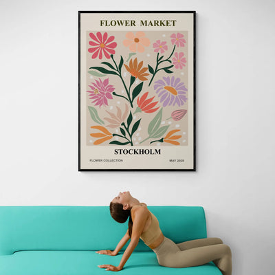 Stockholm Flower Market Art Print Gelato