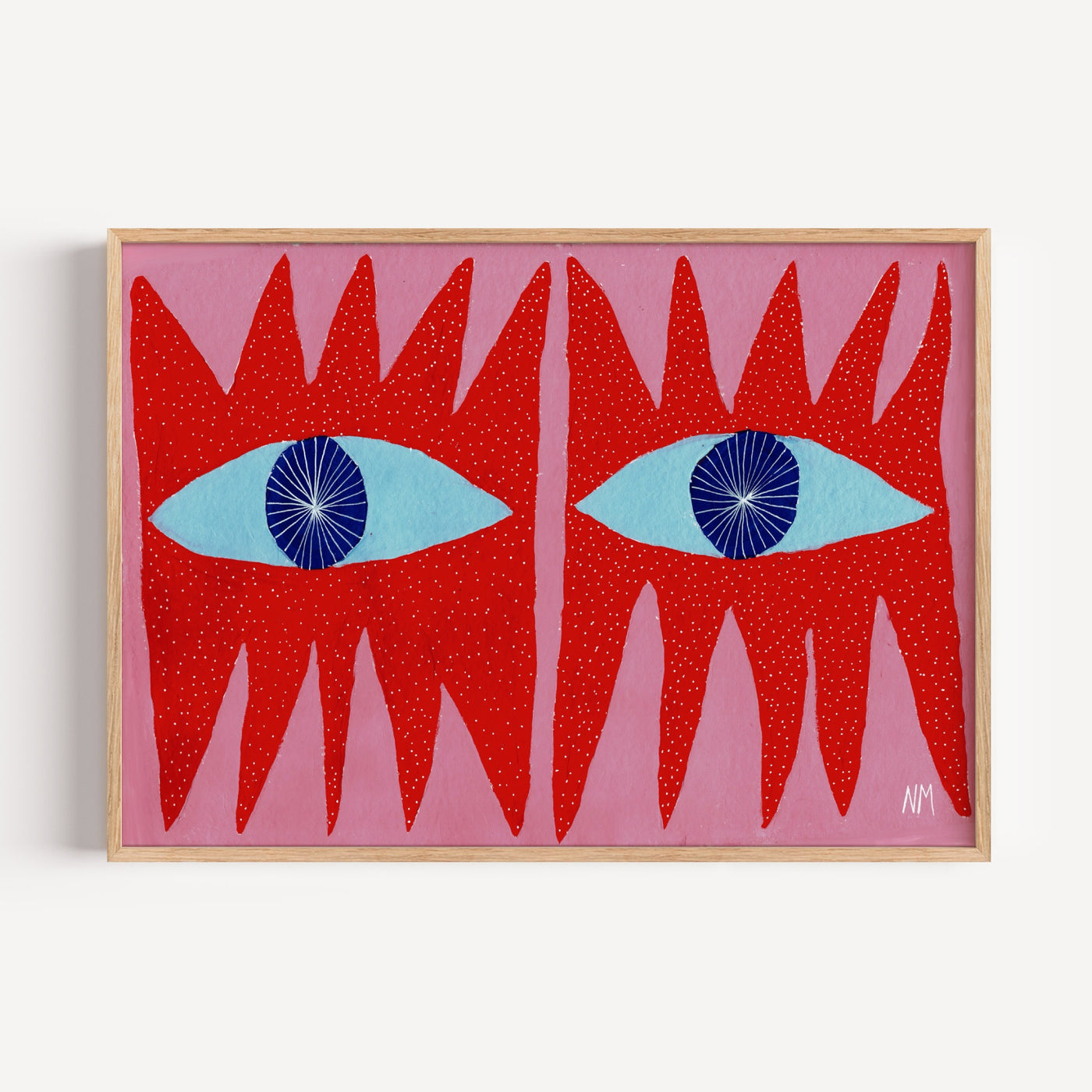 Blue Eyes by Nancy McKie Framed Wall Art | Inka Arthouse – Inka 