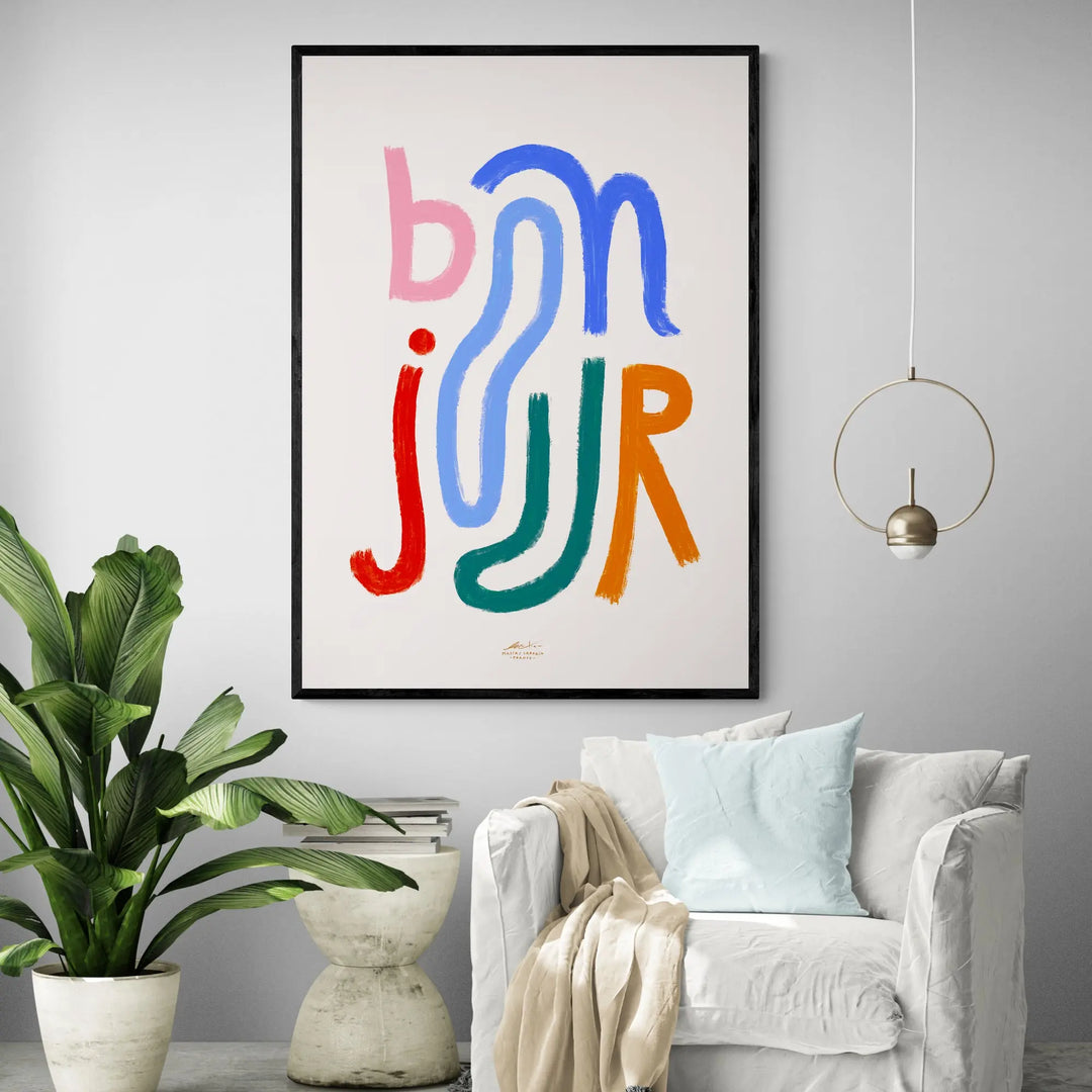 Bonjour by Matías Larraín Framed Wall Art | Inka Arthouse – Inka