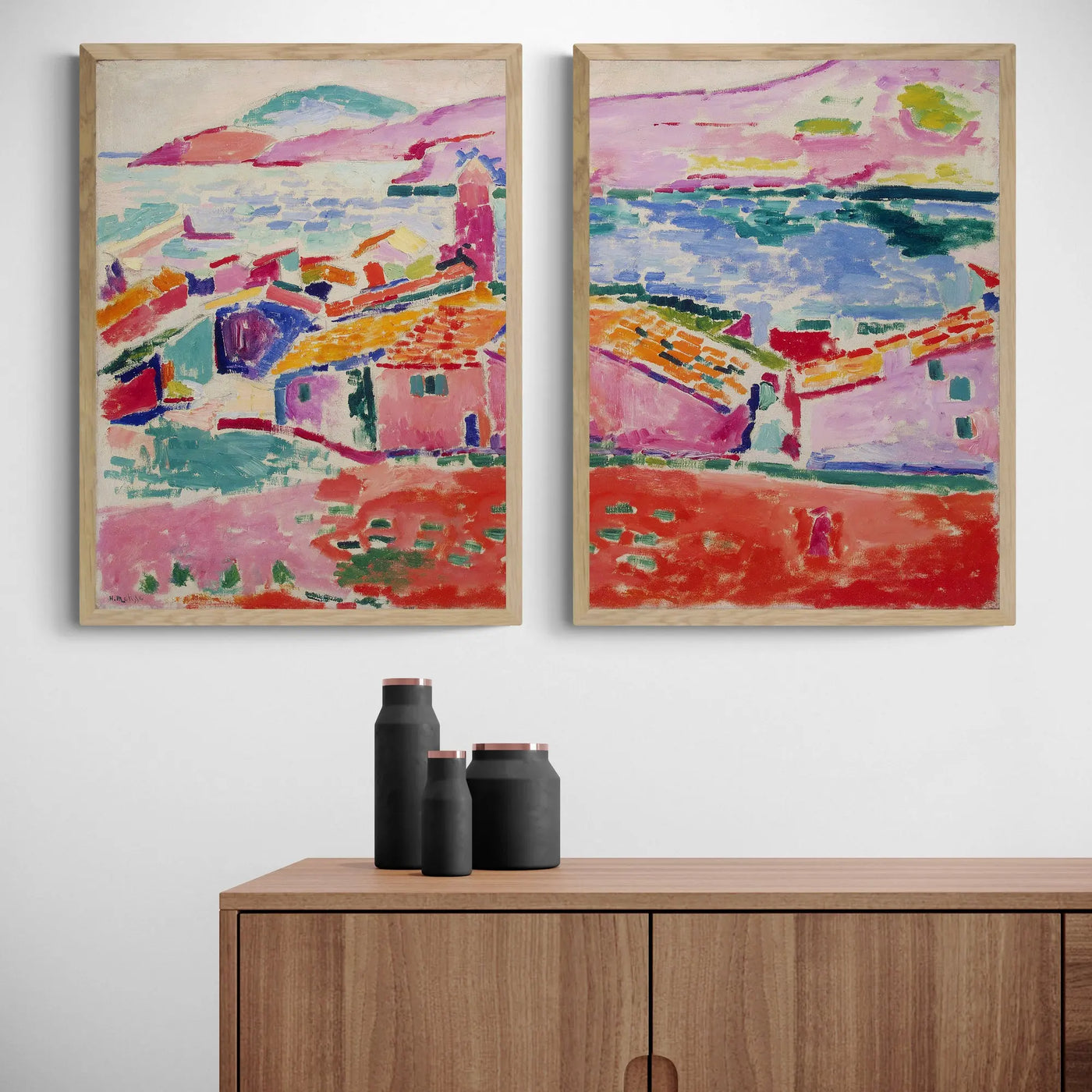 Collioure Set of 2 by Henri Matisse Framed Wall Art | Inka