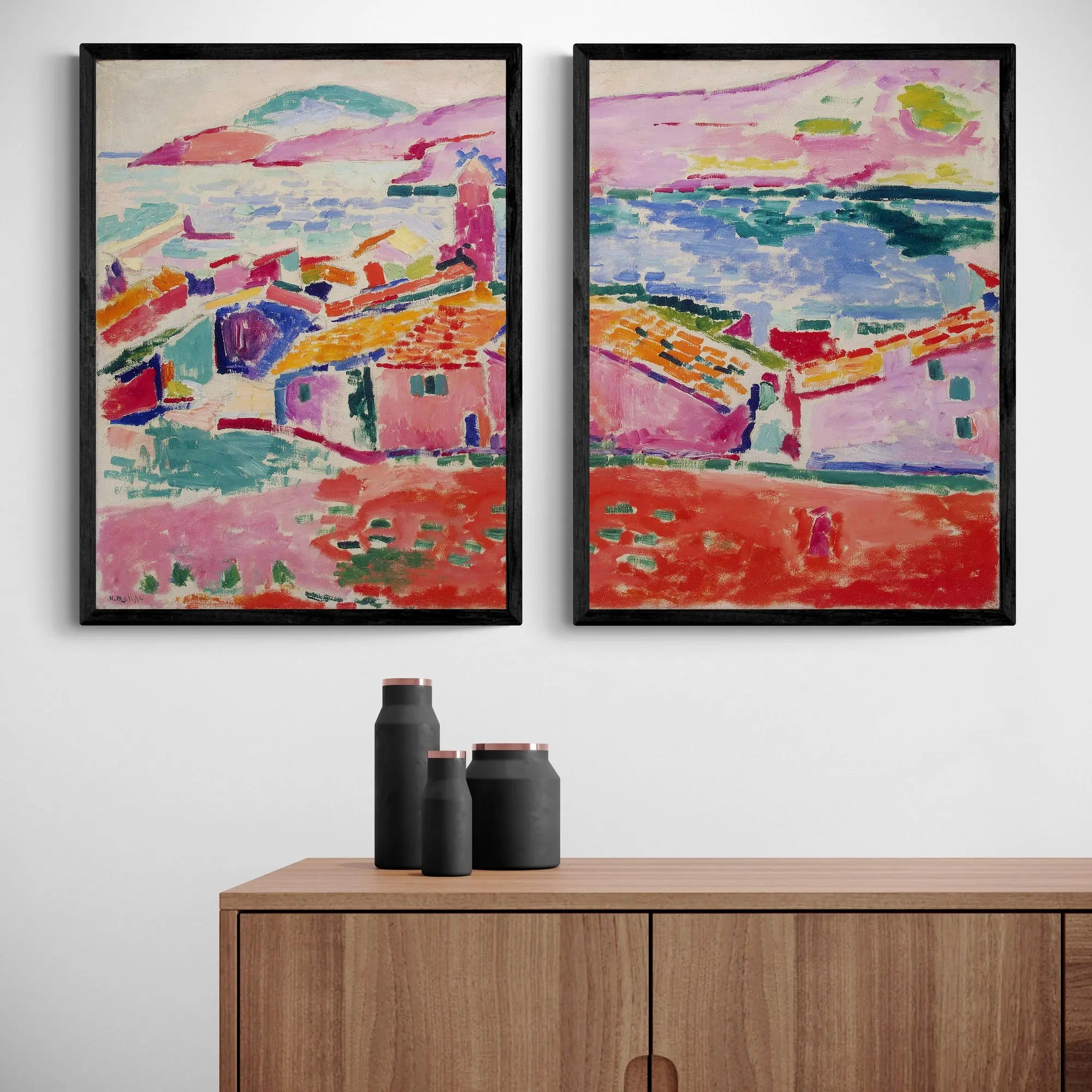Collioure Set of 2 by Henri Matisse Framed Wall Art | Inka