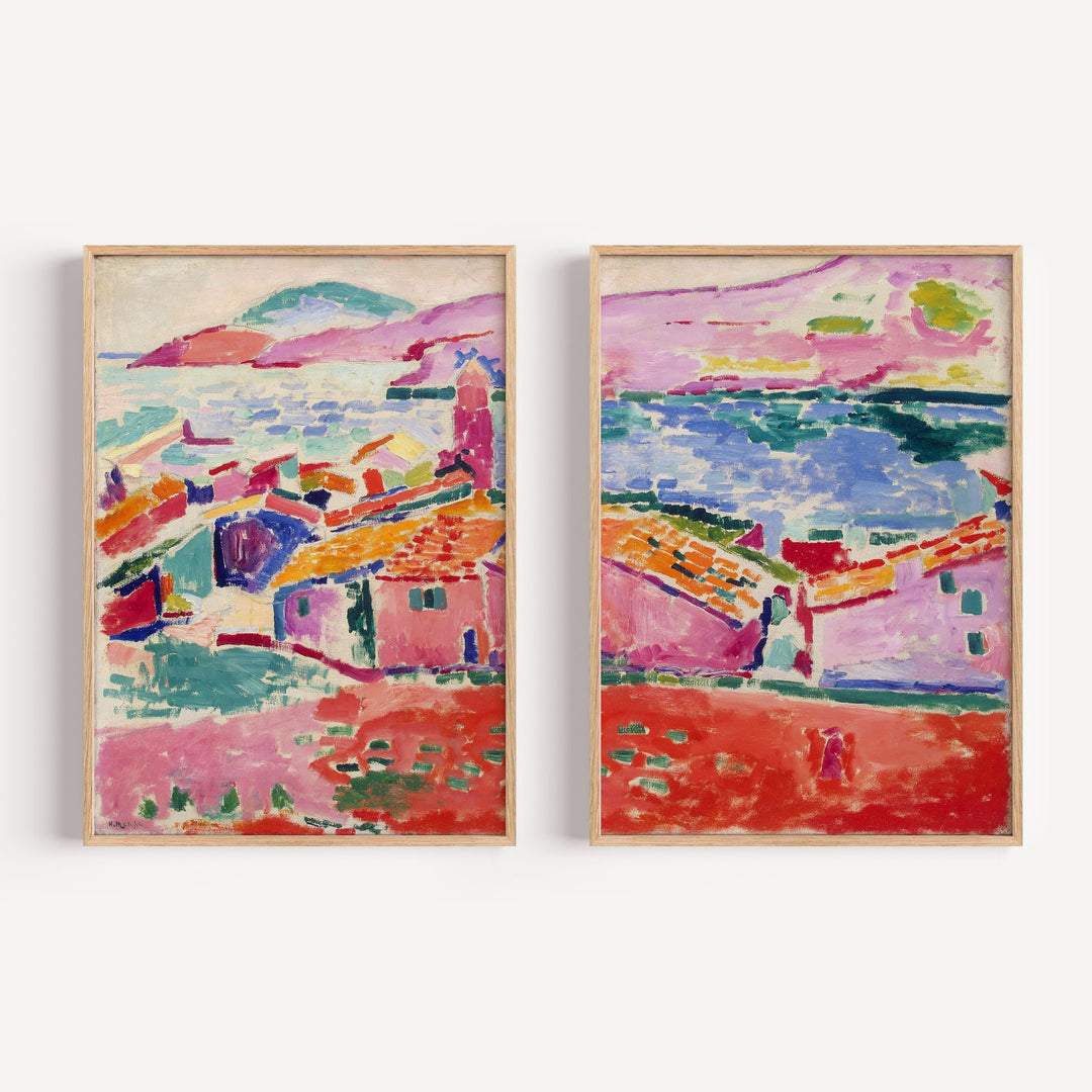 Henri Matisse、NU ALLONGE、画集画、新品額装付 Collioure Set of 2 by Henri Matisse Framed Wall Art | Inka