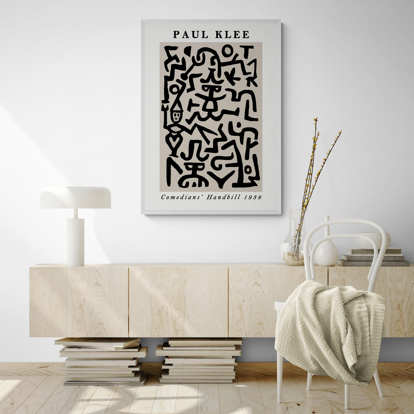 Comedians Handbill by Paul Klee Framed Wall Art | Inka Arthouse