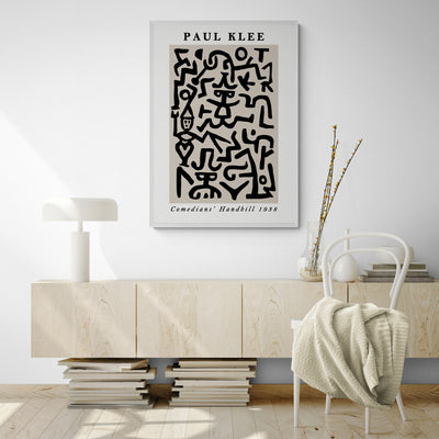 Comedians Handbill by Paul Klee Framed Wall Art | Inka Arthouse