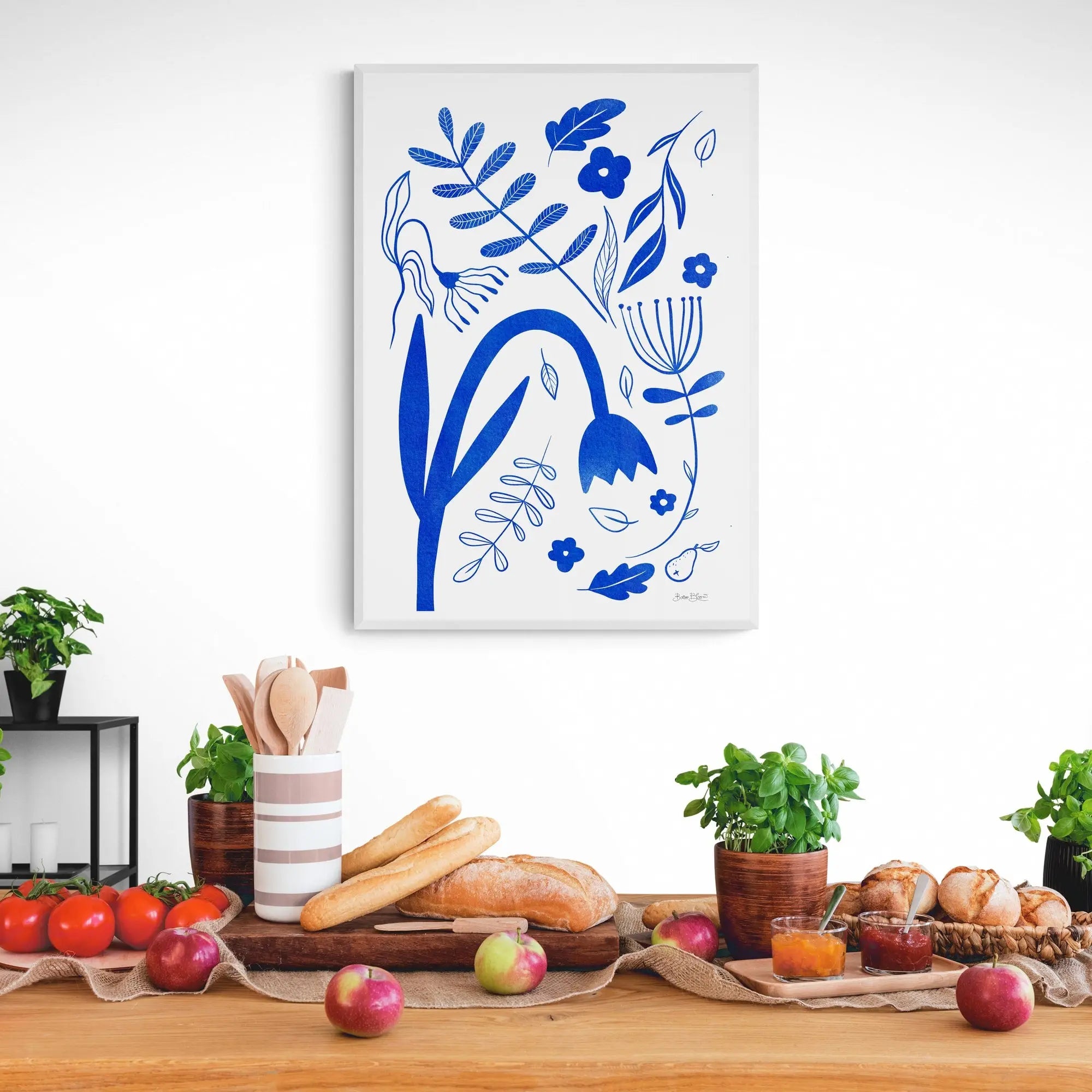 Flower Abstract by Baroo Bloom Framed Wall Art | Inka Arthouse