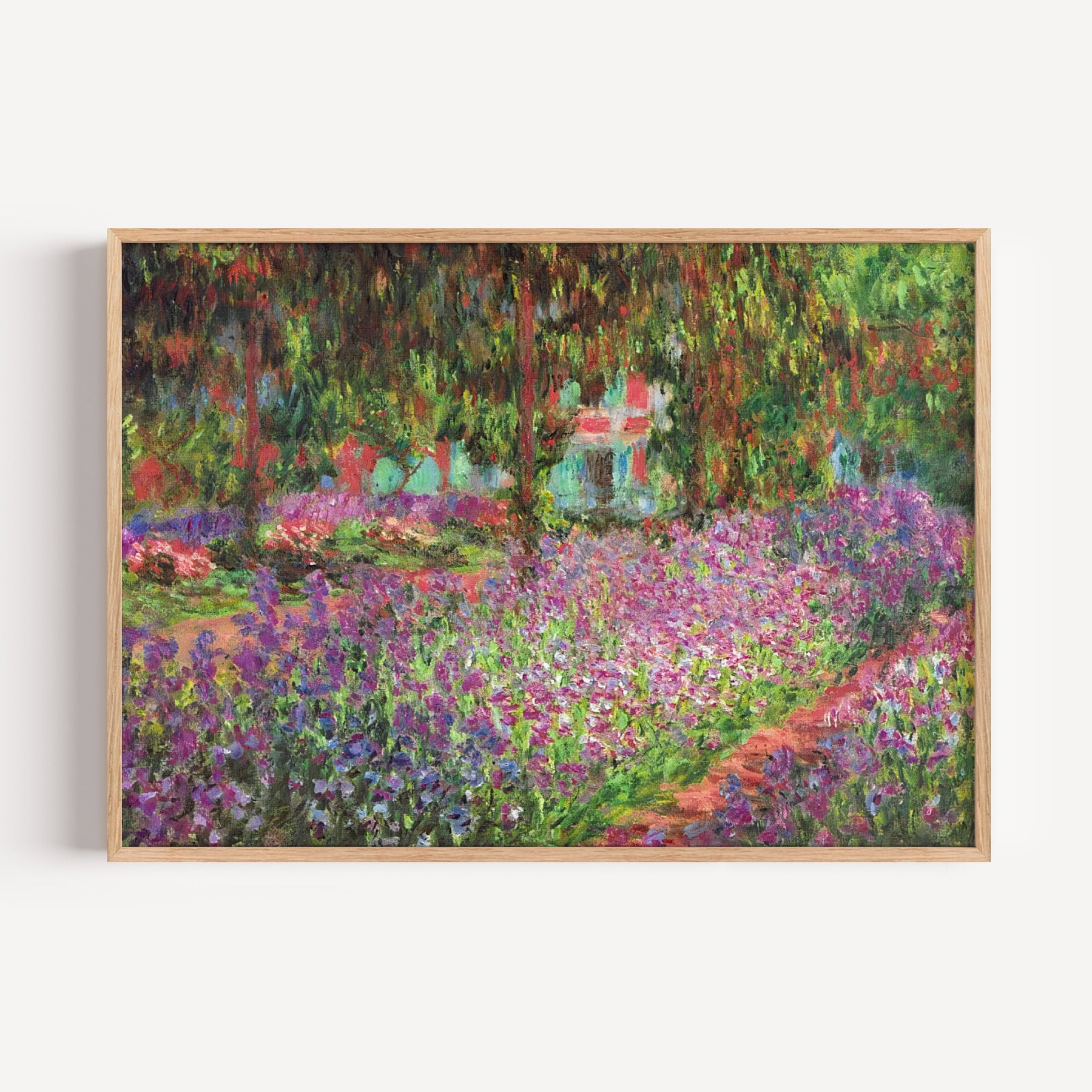 Garden at Giverny 1900 By Claude Monet Framed Wall Art | Inka