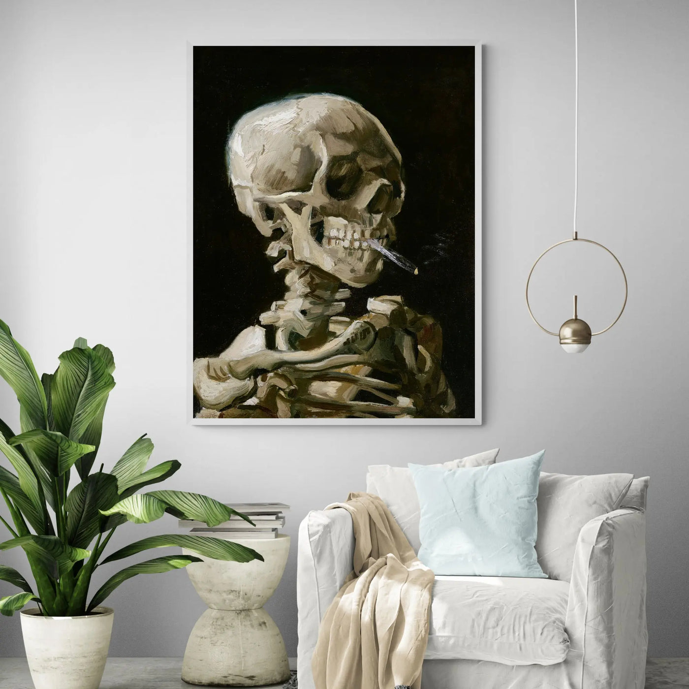 van gogh skull with cigarette print Head Of A Skeleton 1886 by Van Gogh Framed Wall Art van gogh skull with cigarette print Head Of A Skeleton 1886 by Van Gogh Framed Wall Art