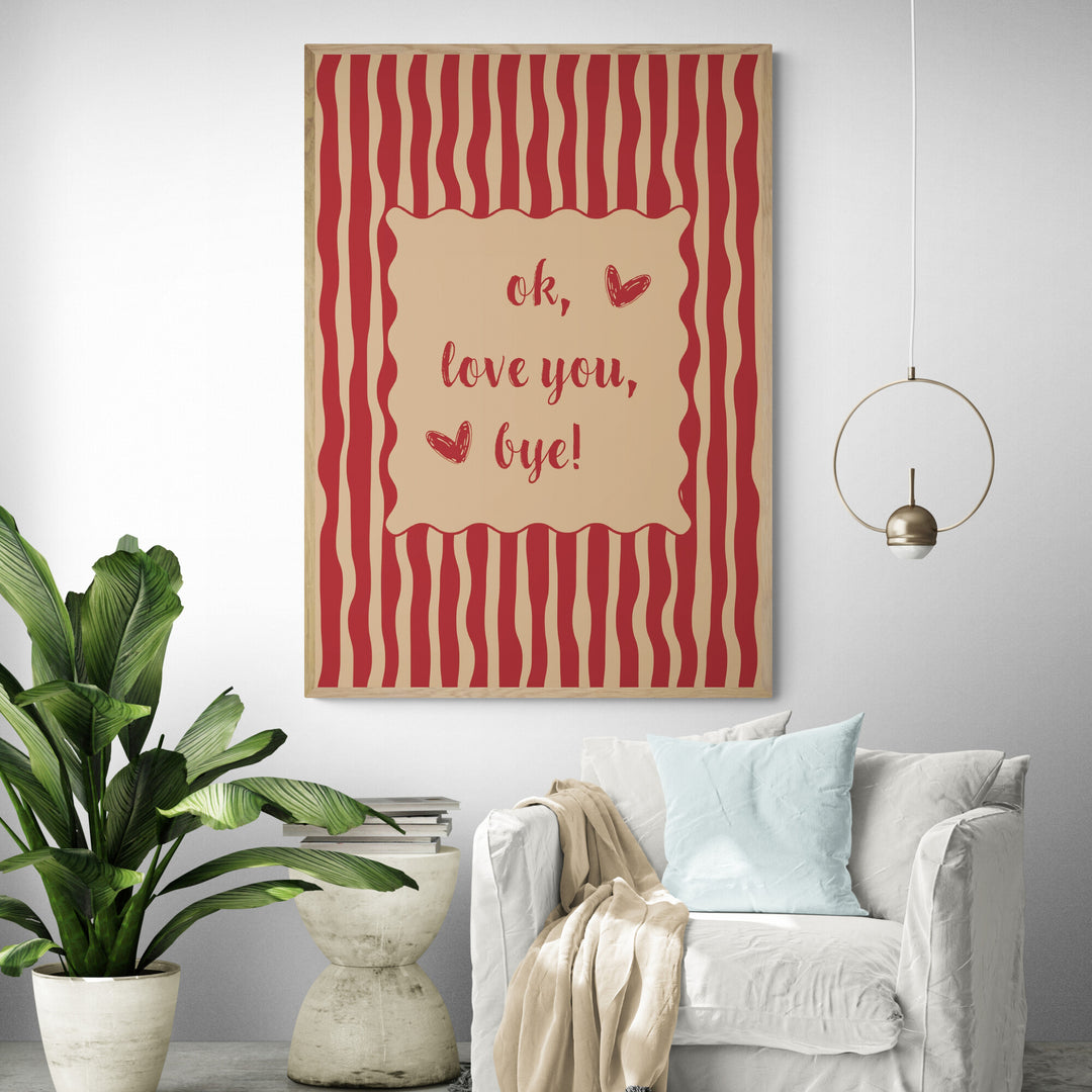 lee izumida アート i love you　FREAK'S STORE I Love You Art Print Framed Wall Art | Inka Arthouse – Inka Arthouse