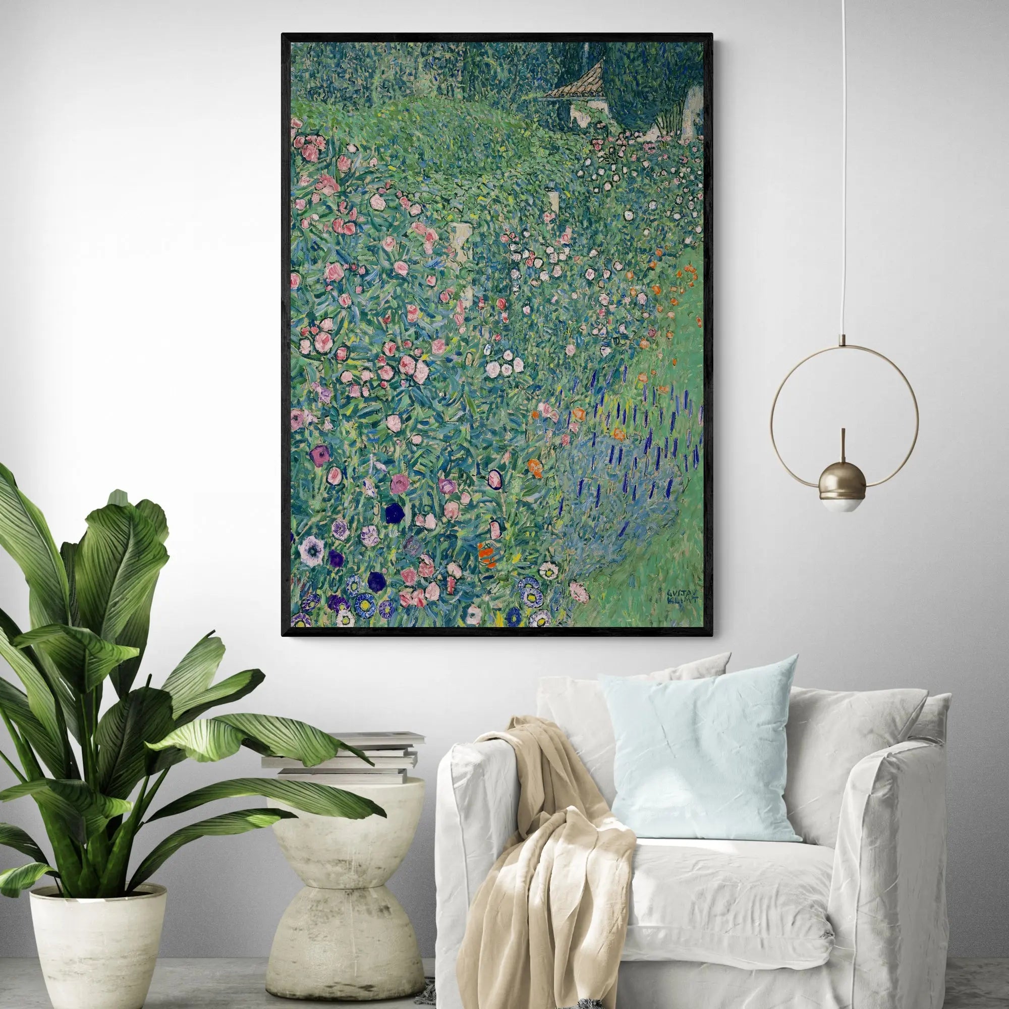 Italian Landscape by Gustav Klimt Art Print Framed Wall Art | Inka