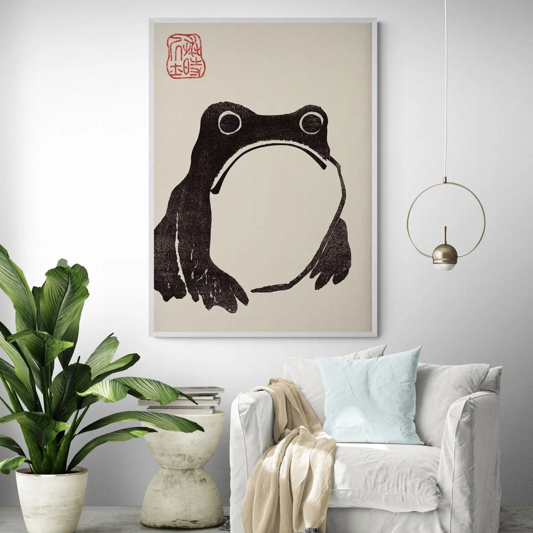 Japanese Frog Art Print Framed Wall Art | Inka Arthouse – Inka