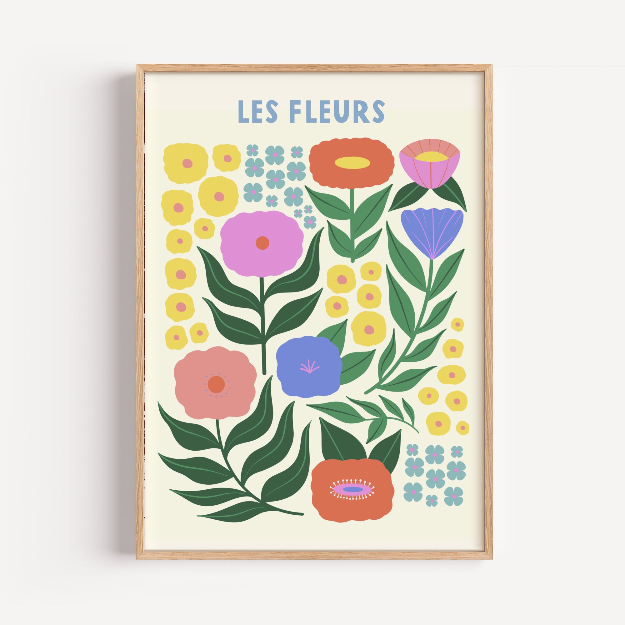 Les Fleurs by Melissa Donne Framed Wall Art | Inka Arthouse – Inka