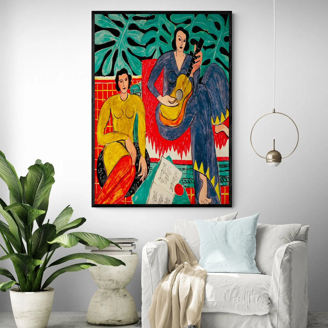 Music by Henri Matisse Art Print Framed Wall Art | Inka Arthouse