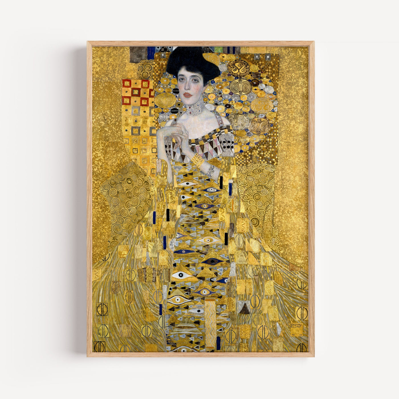 Portrait of Adele Bloch-Bauer I by Gustav Klimt Framed Wall Art