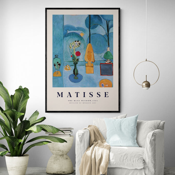 The Blue Window by Henri Matisse Framed Wall Art | Inka Arthouse