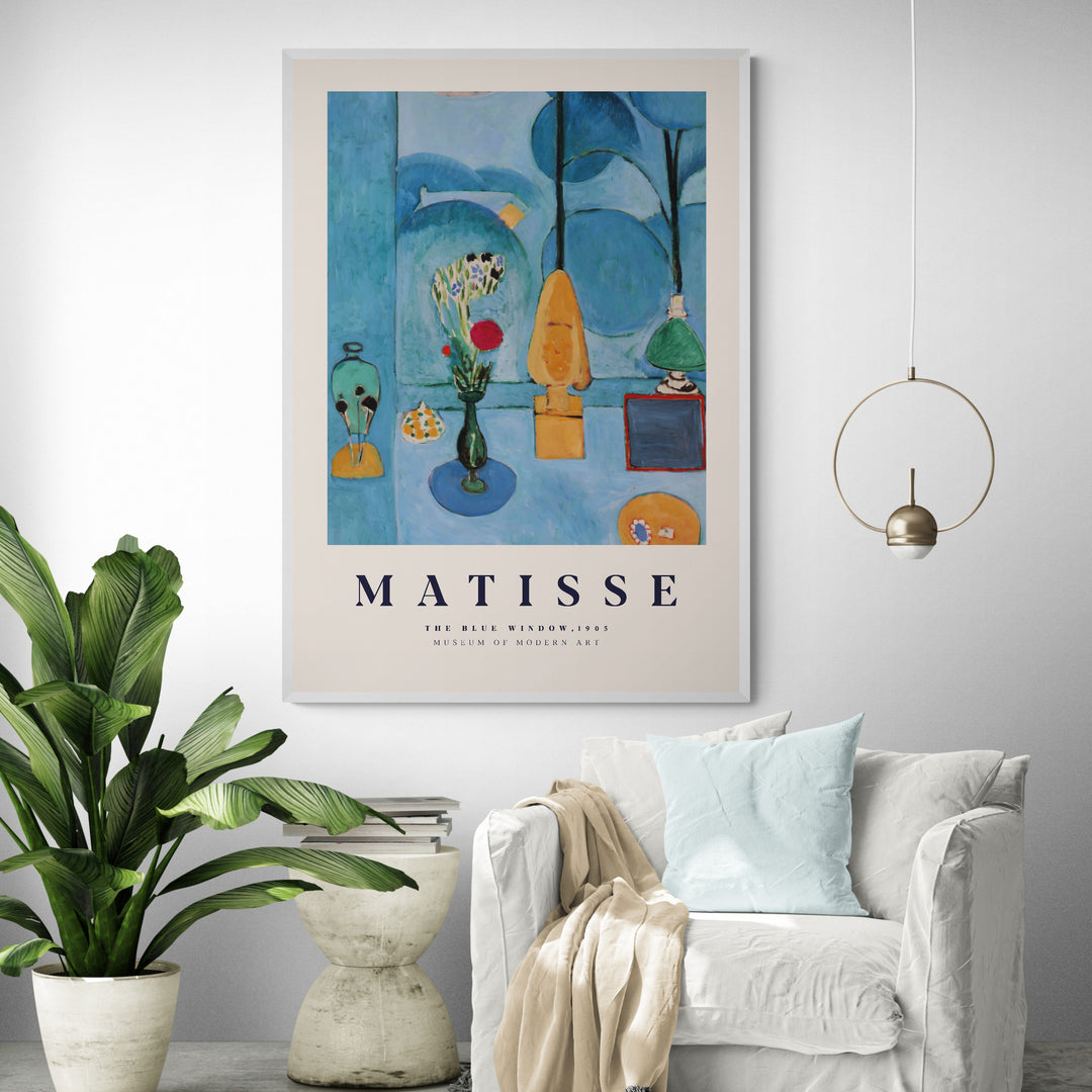 The Blue Window by Henri Matisse Framed Wall Art | Inka Arthouse