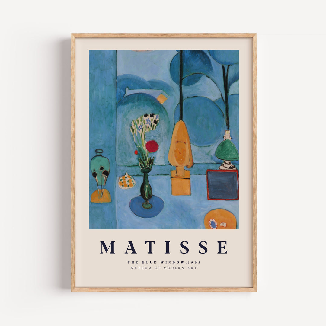 The Blue Window by Henri Matisse Framed Wall Art | Inka Arthouse