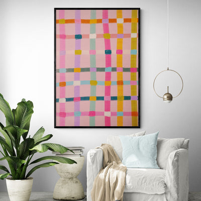 Pink Abstract by Kartika Paramita