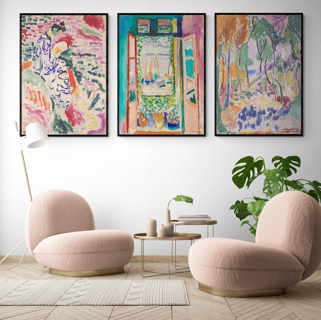 3x Exhibitions by Henri Matisse Framed Wall Art | Inka Arthouse