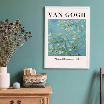 Van Gogh Almond Blossoms : Dark Teal Tissue Paper