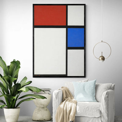Composition No. II with Red and Blue by Piet Modrian Gelato