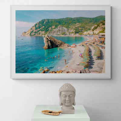 Copy of Monterosso Beach Italy Art Print Gelato