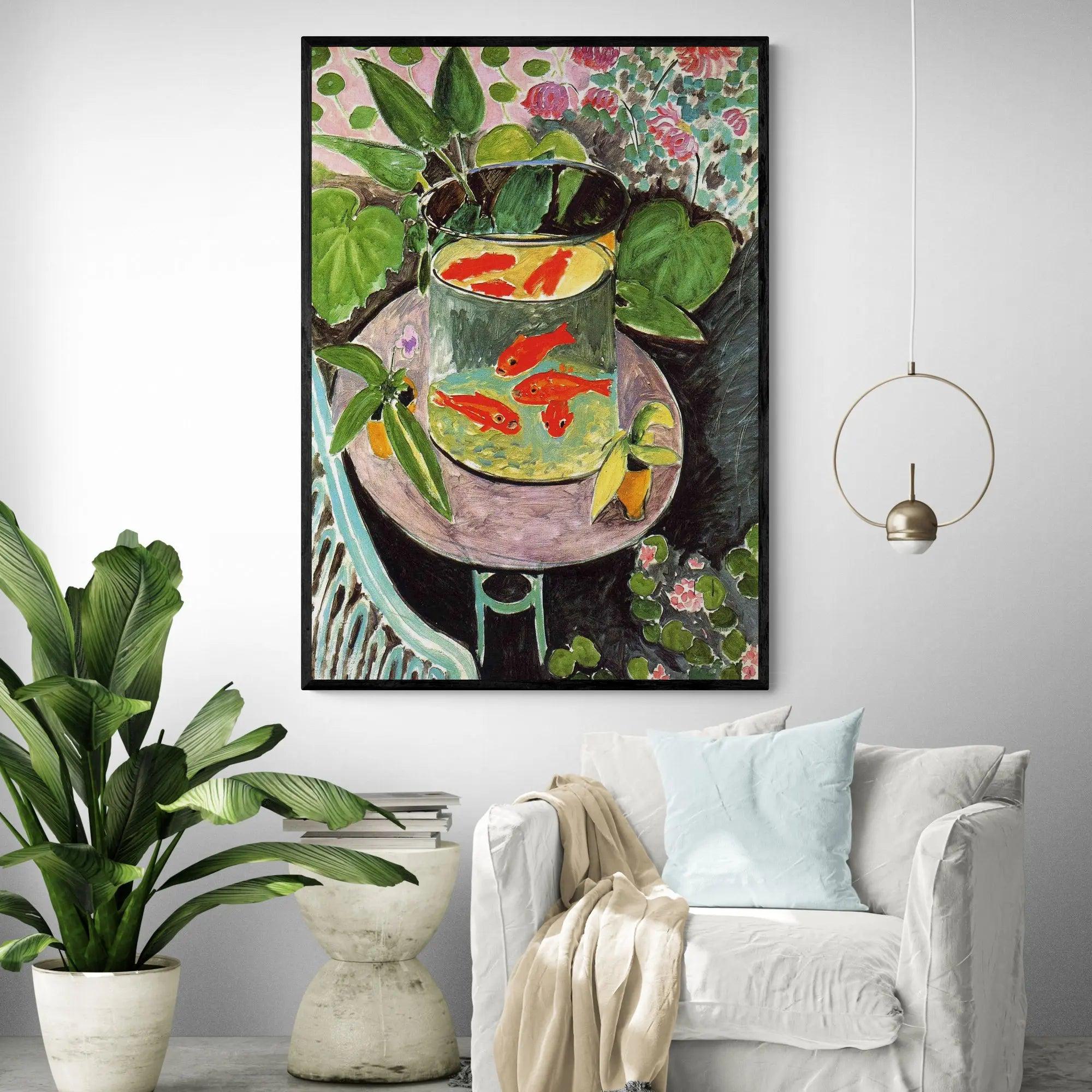 他の方発送×Henri Matisse 【gold fish】高精細刷特別額装品 1987 Henri Matisse “Goldfish” Lithograph, Framed | Chairish