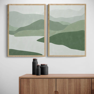 Green Abstract Set by Elena Ristova Gelato