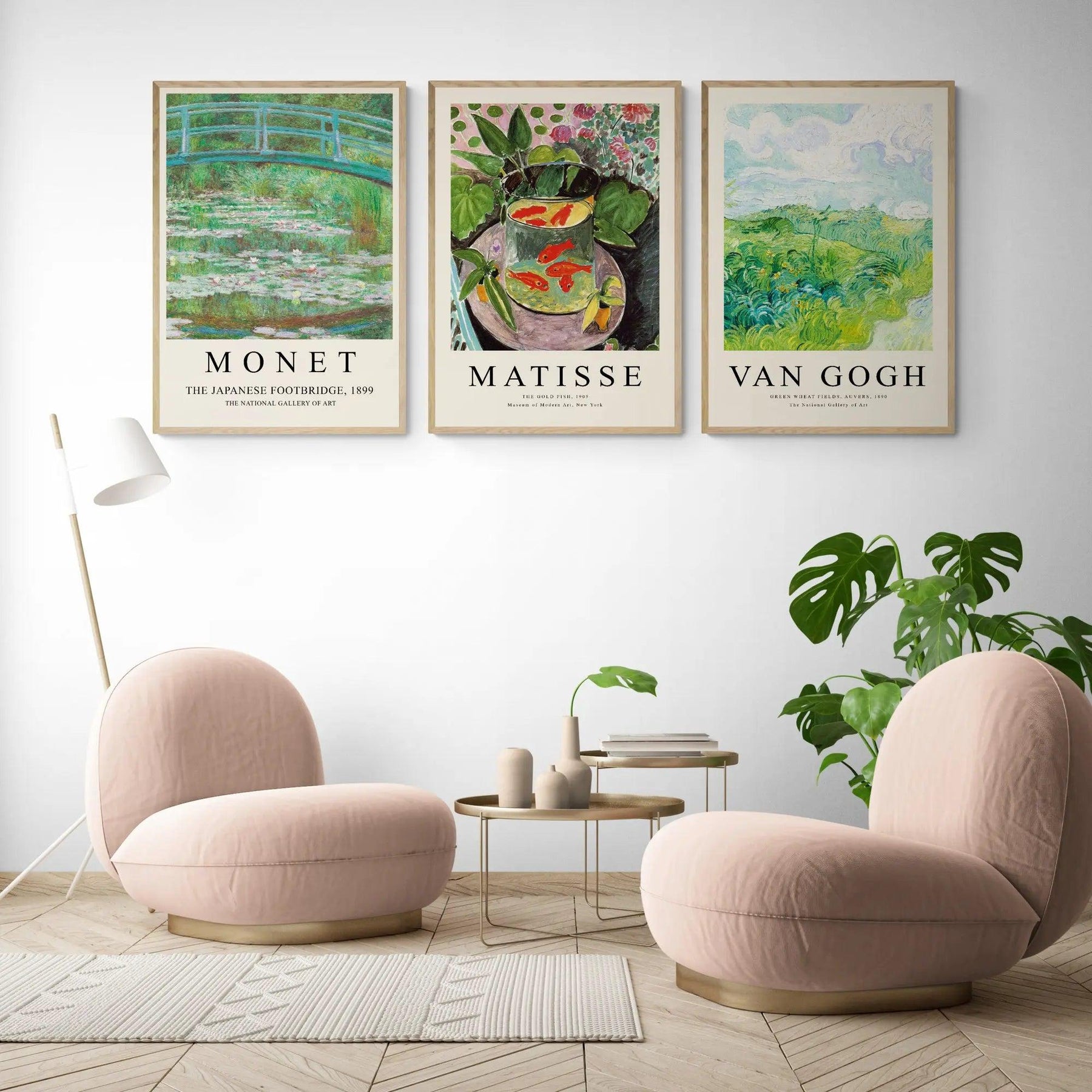 Shop Matisse x Monet x Van Gogh Set of 3 Art Prints Prints Inka Arthouse