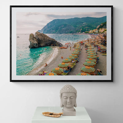 Monterosso Beach Italy Art Print Gelato