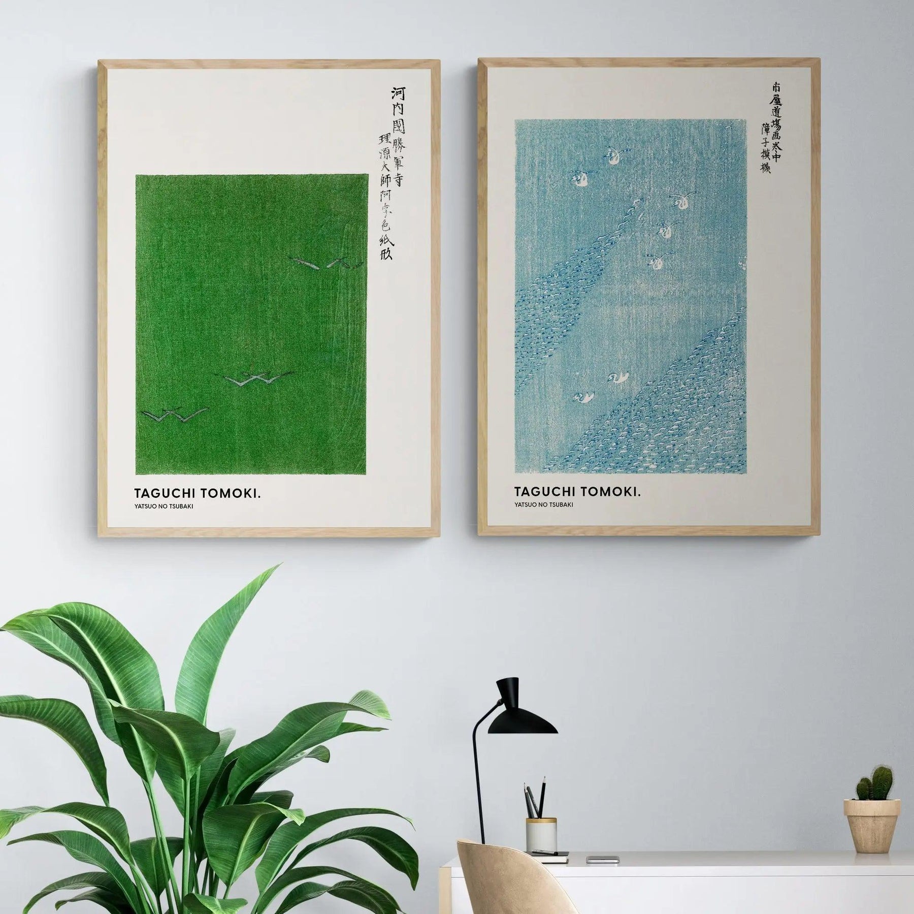 早割切符 Set_Of_Two_Japanese_Abstract_W 絵画