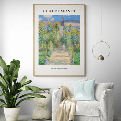 The Artist's Garden at Vétheuil by Claude Monet Art Print Gelato