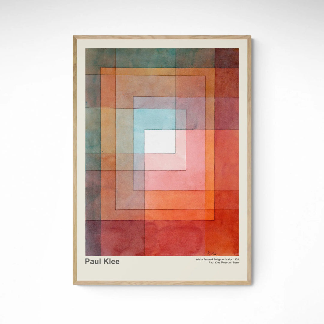 Shop White Framed Polyphonically 1930 by Paul Klee Prints – Inka