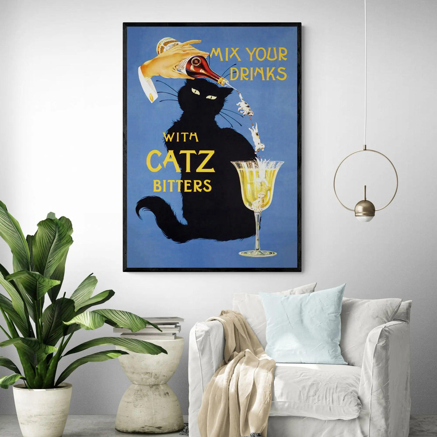 Catz Bitters Vintage Poster Framed Wall Art | Inka Arthouse – Inka