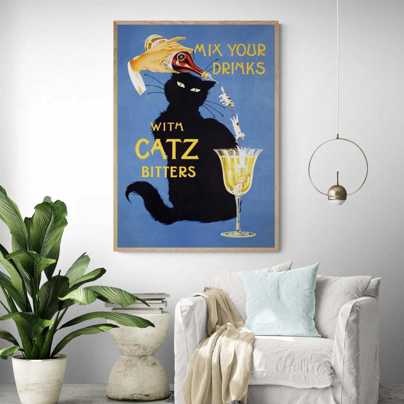 Catz Bitters Vintage Poster Framed Wall Art | Inka Arthouse – Inka
