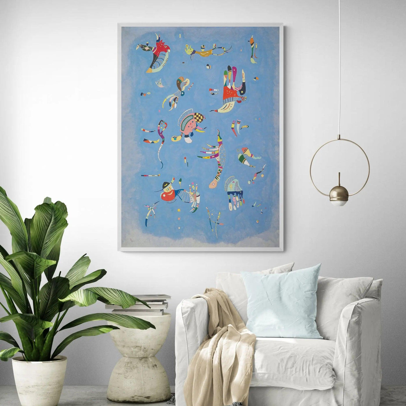 Sky Blue 1940 by Wassily Kandinsky Framed Wall Art | Inka Arthouse