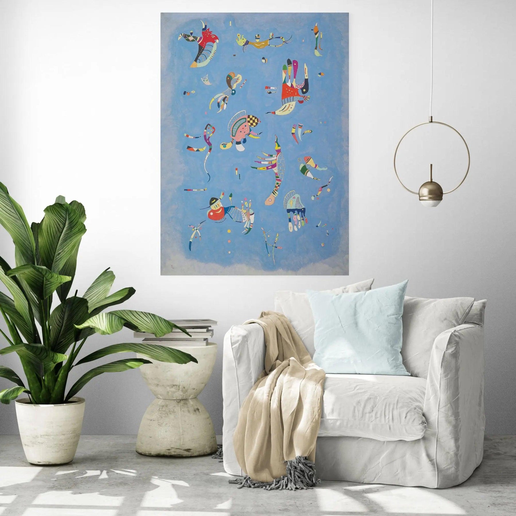 Sky Blue 1940 by Wassily Kandinsky Framed Wall Art | Inka Arthouse