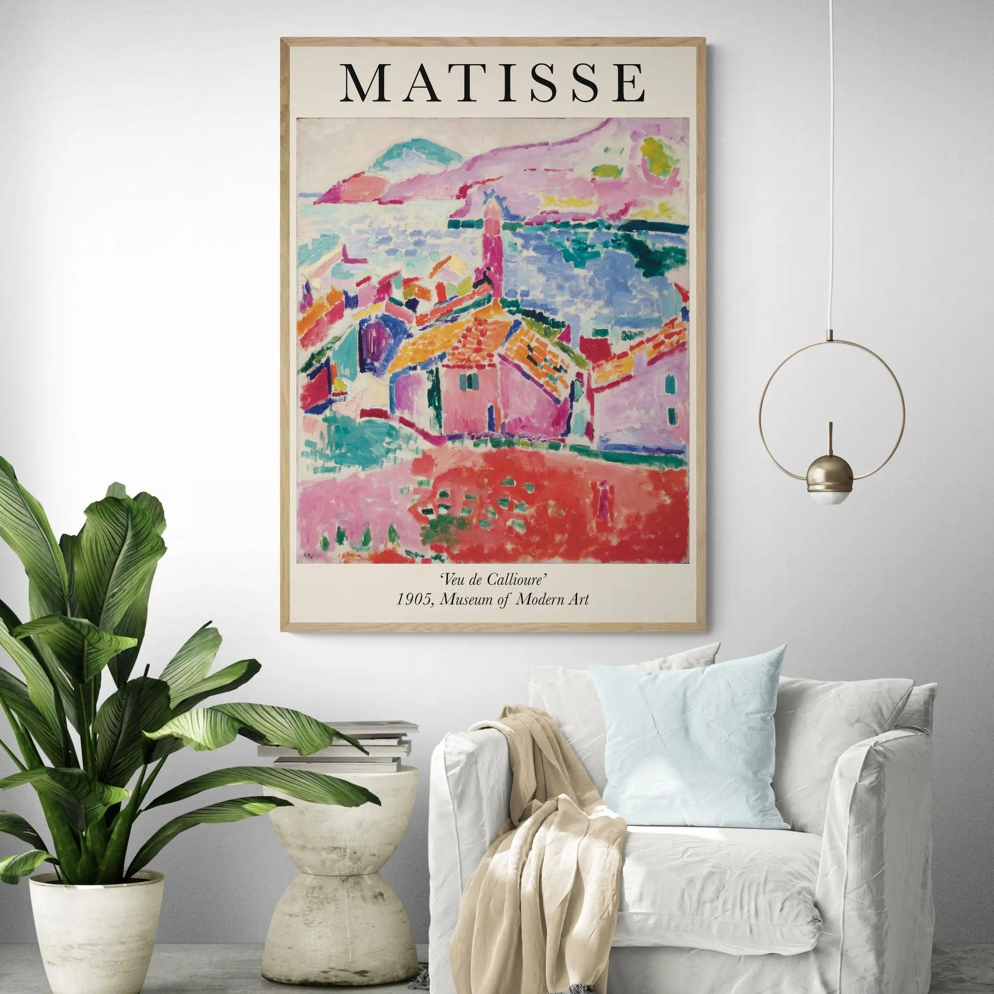 Vue de Collioure by Henri Matisse Framed Wall Art | Inka Arthouse